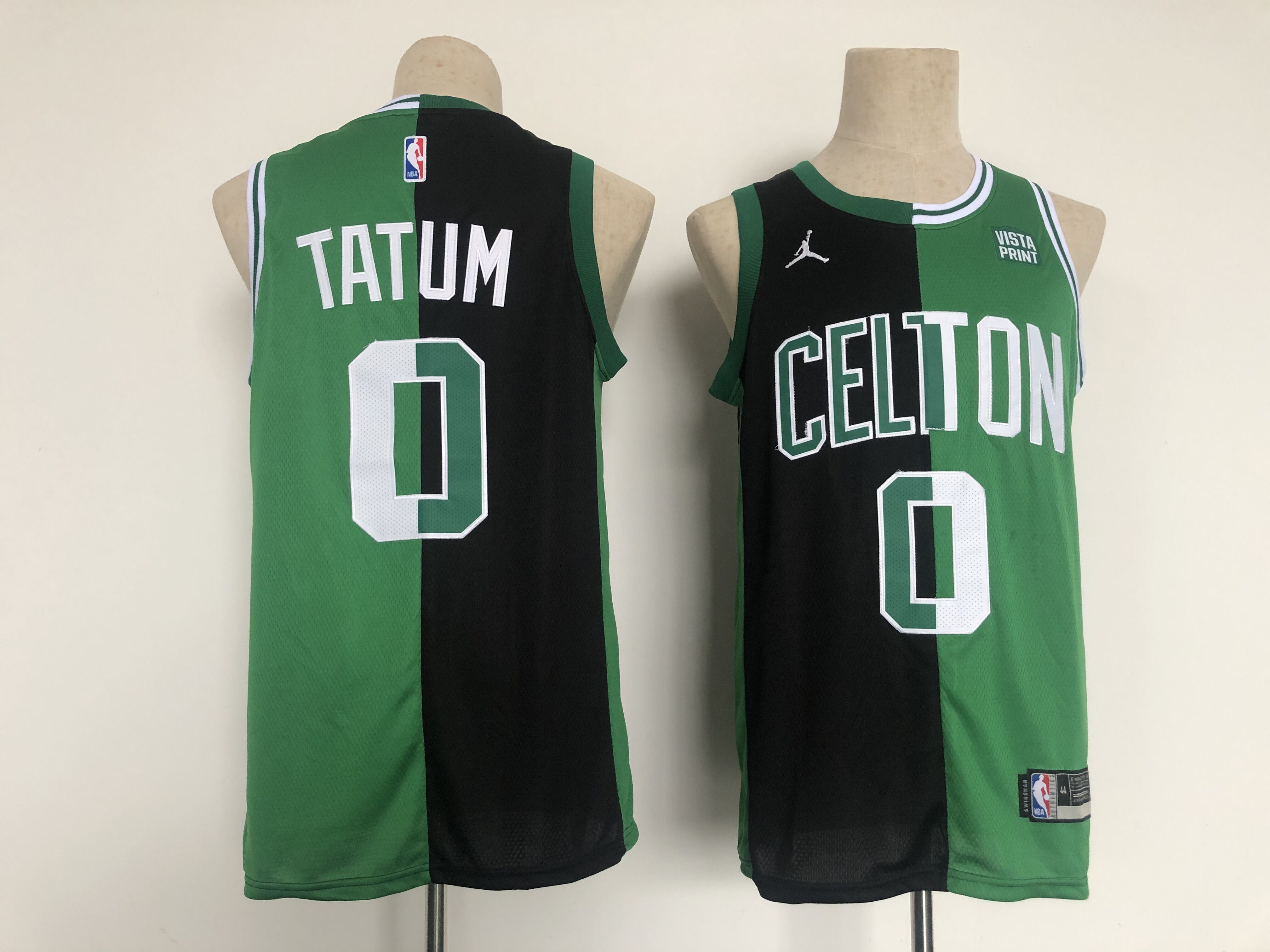Cheap Men Boston Celtics 0 Tatum Green black 2022 NBA Jersey